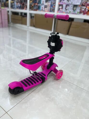детские самокаты с родительской ручкой: Skuter oyuncaq gel təkər işıqlı ön təkərlər Diqqət çatdırılma bir gün — 4