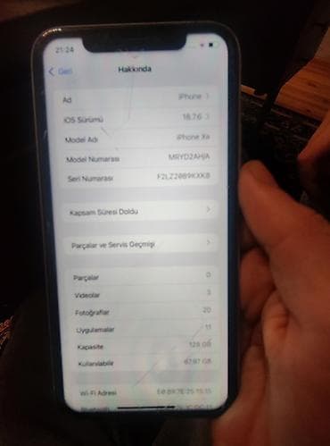 wp ios: IPhone Xr, 128 GB, Ağ, Qırıq — 3