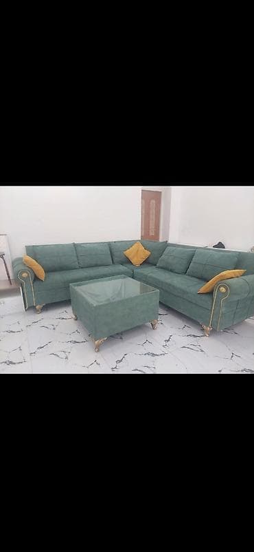 divan uqlavoy: Künc divan, Qonaq otağı üçün, Açılmayan — 1