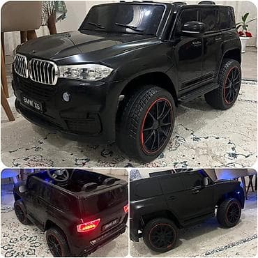 uwag mawini: Uşaq elektrikli avtomobil – BMW X5 stili, qara rəng - Korpus: SUV — 1