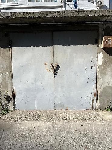 dəmir sifer: Dəmir Qaraj darvazası, Yana açılan, Mexaniki, rəng - Boz, Qapı ilə, Kredit yoxdur — 1