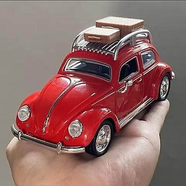 velosiped diskləri: Qırmızı klassik “Beetle” miniatür model avtomobil - Kolleksiya və — 8