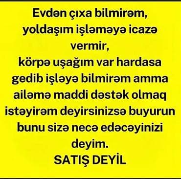 satici bey: Uzaqdan, evdən çıxmadan gəlir qazanmaq istəyənlər üçün onlayn çalışma — 1