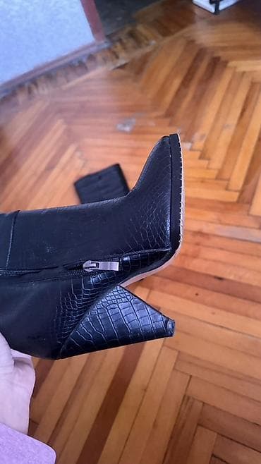 Женская обувь: Сапоги, Размер: 37, цвет - Черный, Новый — 3