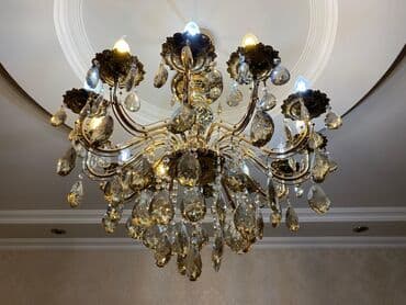 lüstr satışı: Çılçıraq, 10 və daha çox lampa, Xrustal — 2