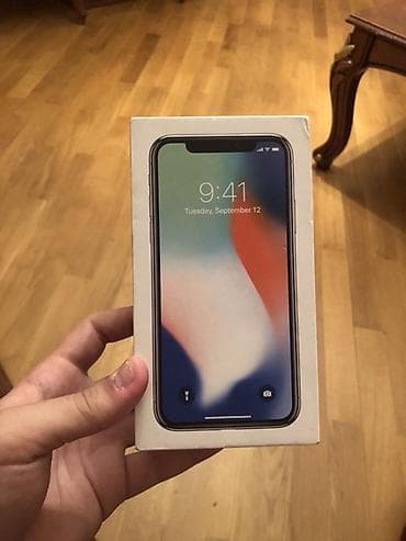 IPhone X, 64 GB, Gümüşü, Simsiz şarj lalafo.az -da IPhone X, 64 GB, Gümüşü, Simsiz şarj