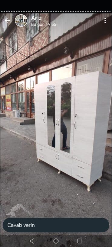 laminat qiyməti: Yeni, Açılan, 4 qapılı Düz dolab, Dolab-asılqan, Azərbaycan — 9