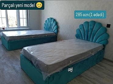 tek neferlik: Parçalı yeni model tək nəfərlik çarpayı - Şaquli “daş” dizaynlı — 1
