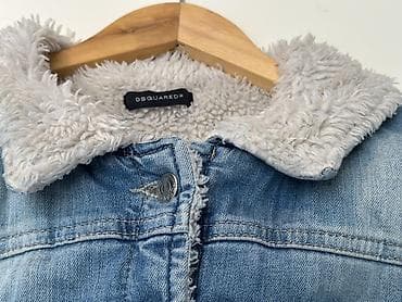 xəz: DSQUARED2 brendindən açıq mavi rəngli qadın cins pencəyi. Bu qısa — 2