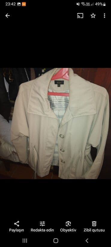 qadınlar üçün dojdevik plaşlar: Plaş, L, rəng - Qara — 2