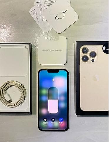 iphone x face id: IPhone 13 Pro, 128 GB, Qızılı, Zəmanət, Kredit, Simsiz şarj — 4