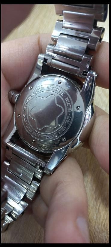 ilham eliyev saati: İşlənmiş, Qol saatı, Montblanc, rəng - Gümüşü — 3