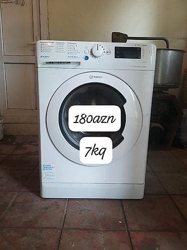Paltaryuyan maşın Indesit, 7 kq, Avtomat, Qurutmasız, Kredit yoxdur