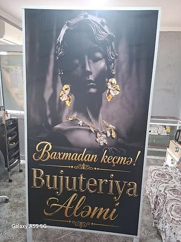 Рекламные щиты: İkiüzlü reklam stendi – “Bujuteriya Aləmi”işlənməyib bize uygun — 2