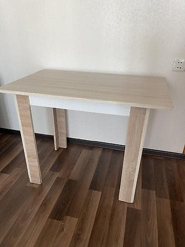 İşıq palıd rəngində kompakt masa - Material: laminatlı DSP (taxta