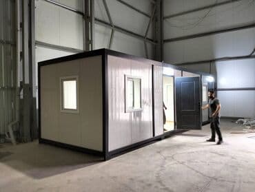 demir ev: Ofis Konteyner ✅ 9.00x3.00m Konteyner ✅ Uzunluq: 9.00m    ✅ En — 4