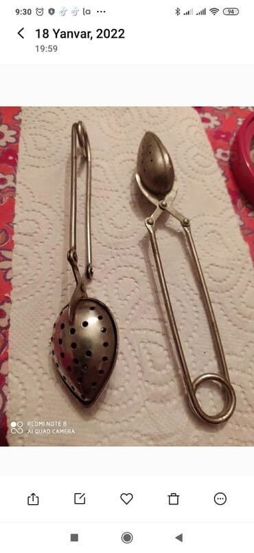 Əntiq vazalar: Mexior çay, desert qaşıq,vilka, limon vilkası, kofe qaşiqi və — 5