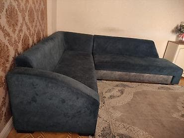 Divanlar: Künc divan, İşlənmiş, Açılan, Vеlur parça — 1