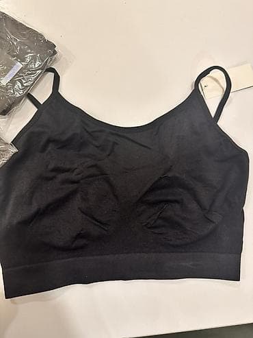 женские бюстгальтеры с плотной чашкой: FORMeasy bralet – qara rəng, nazik və elastik askılarla. Sıxsız — 3