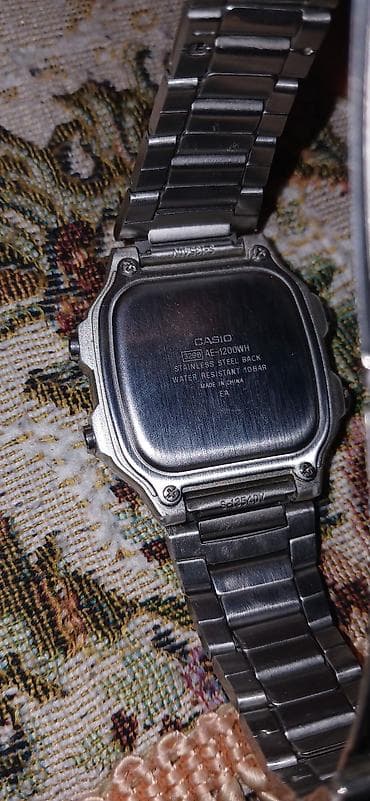 saat şamdan: Qol saatı, Casio, rəng - Gümüşü — 4