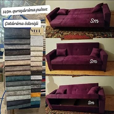 Divan – çevrilə bilən, yataq funksiyalı model - Transformasiya: Asan