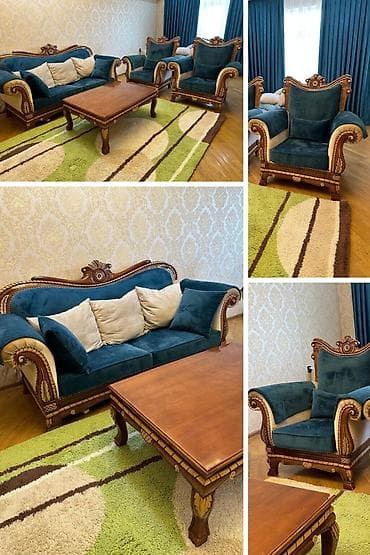 L🅰/ Türkiyə istehsalı divan, 2 kreslo və jurnal masası birlikdə