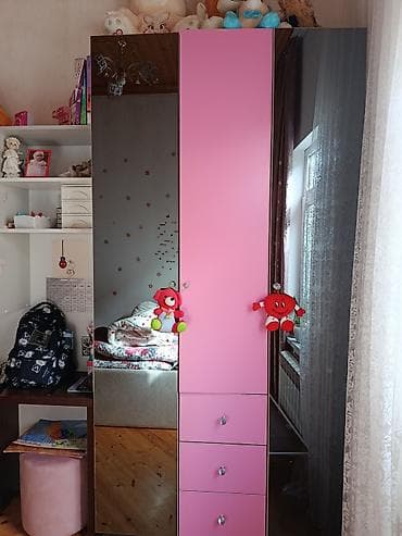 şifer ucuz: Oğlan və qız üçün, 2 qapılı, Açılan, Düz dolab — 2