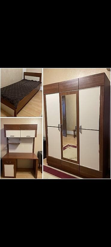 Oğlan və qız üçün, İşlənmiş, Təknəfərlik çarpayı, Yazı masası, Tumba