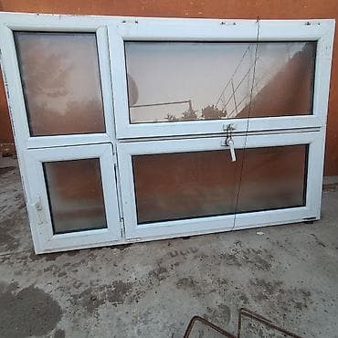 palet nədir: PVC pəncərə və balkon qapısı dəsti - Material: ağ rəngli PVC profil — 2