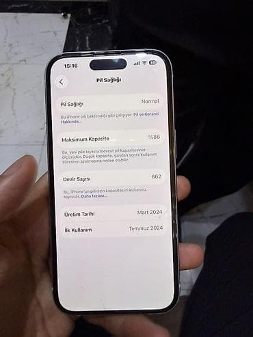 telefon qablari 2020: IPhone 15, 128 GB, Starlight, Barmaq izi, Face ID — 6