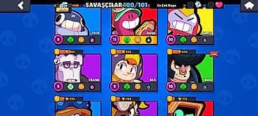 video kamera: Brawl Stars oyun hesabı - Kupa sayı: 53,970 - Karakterlər: 100/101 — 6
