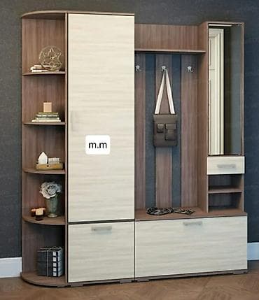 2ci el metbex: Yeni, 1 qapı, Ağ, Digər material Ayaqqabı dolabı — 2