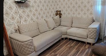 Künc divan, Açılan, Bazalı, Vеlur parça, Çatdırılma yoxdur — 1