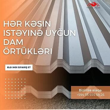 lambirin satisi: Metal dam örtükləri — 1