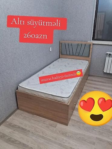 carpayı divan: Yeni, Təknəfərlik çarpayı, Bazalı, Matras ilə, Siyirməli — 1