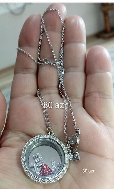 gumus uzuk: Zərgərlik dəsti – fərqli modellər 1) Kulonlu boyunbağı – 80 AZN - — 1