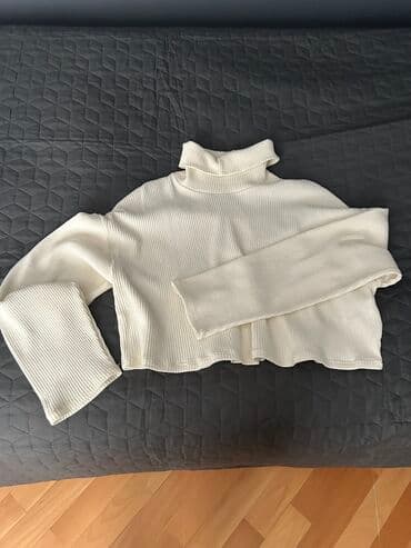 Çimərlik geyimləri: Sviter, PULL&BEAR, S, rəng - Ağ — 1