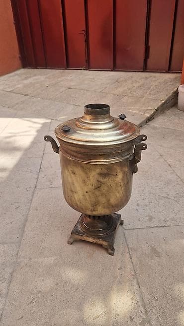 samovar 10 litr: Antik mis samovar – Tula istehsalı - Material: mis/bronz ərintisi - — 3