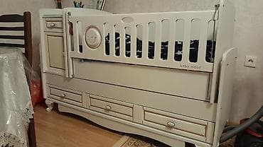 transformer carpayı: Oğlan və qız üçün, Dördbucaq, Beşik, Dəstsiz, Matrassız, Yellənmə mexanizmsiz — 1