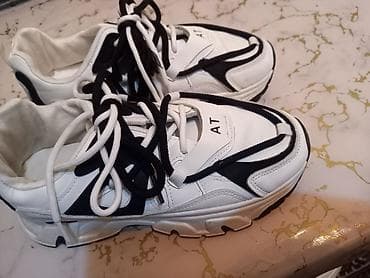 şnurlu kişi ayaqqabıları: Ölçü: 40, rəng - Ağ, Yeni — 3