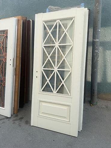 qapi seyf: Şüşəli dekorativ otaq qapıları - Material: MDF əsaslı qapı lövhəsi — 8