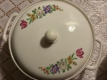 xrustal guldan: Nahar dəsti, rəng - Ağ, Farfor, 6 nəfərlik, Çexiya — 4