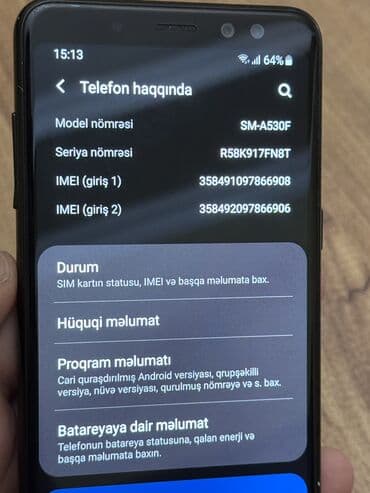 Honor: Samsung Galaxy A8 2018, 32 GB, rəng - Qara, Barmaq izi, Simsiz şarj, İki sim kartlı — 9
