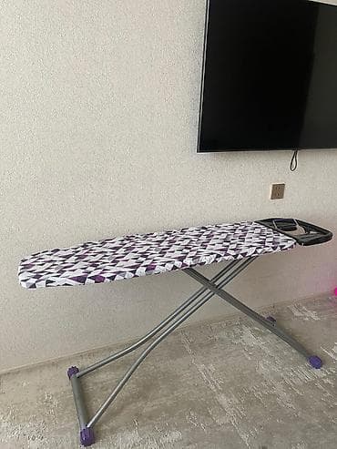 vakumlu ütü masası: Dəmir lövhəsi – metal korpuslu, hündürlüyü tənzimlənən model — 2