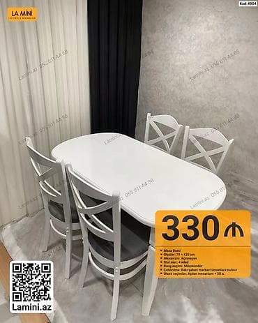 Masa dəsti – Kod: 4904 - Masa ölçüləri: 70 × 120 sm - Mexanizm