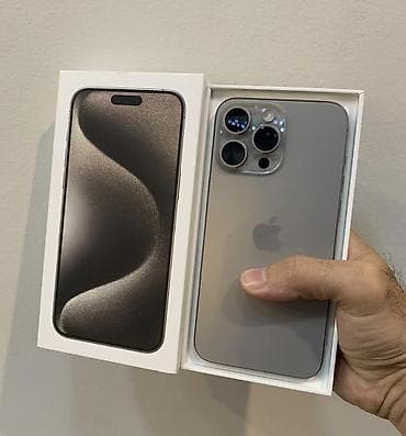 IPhone 15 Pro, 256 GB, Gümüşü, Zəmanət, Kredit, Face ID