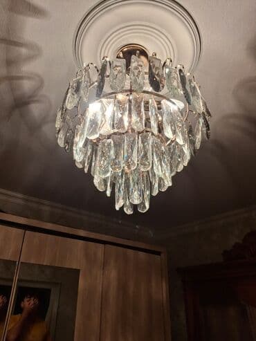 listur alti: Çılçıraq, 7 lampa, Şüşə — 1