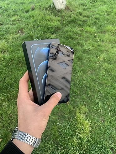 iphone tap az: IPhone 12 Pro, 128 GB, Pacific Blue, Zəmanət, Simsiz şarj, Face ID — 2