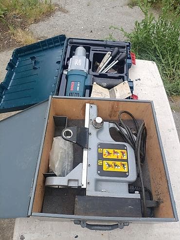 stepler böyük: Məhsul: Bosch GMB 32 maqnit əsaslı qazma standı + Bosch GBM 32-4 ağır — 4
