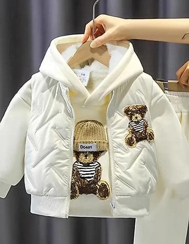 Комплекты одежды: Uşaq geyim dəsti – 3 parçalı - Tərkib: kapüşonlu svitşot, şalvar və — 6